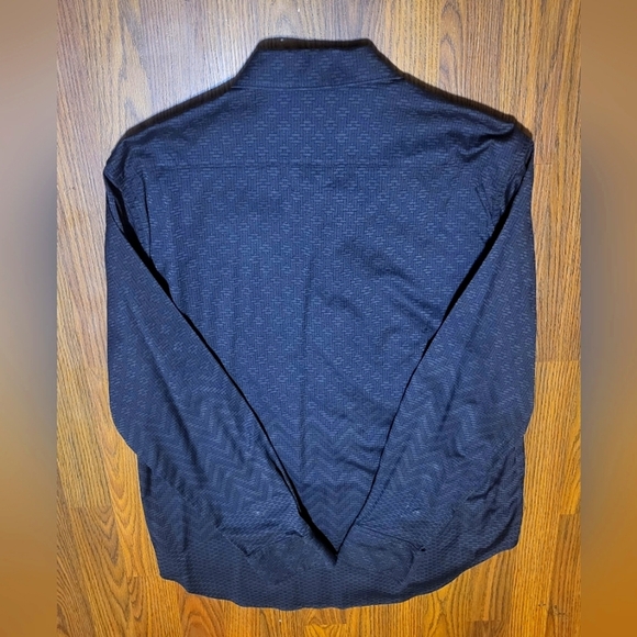 Robert Graham Men's Casual Dress Shirt Long Sleeve Button-Up Black Medium - Picture 5 of 6